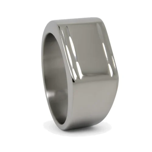 Titanium Signet Ring