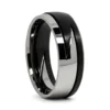 Two Piece 8mm Titanium Lightning Ring