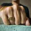 Koa Wood Tungsten 8mm Mens Ring
