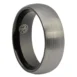 Tungsten 8mm Wedding Ring With Black Inner Band
