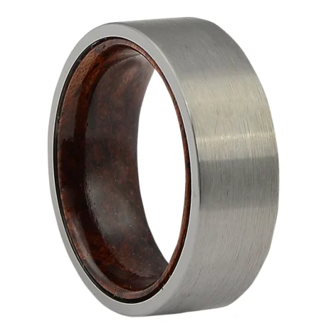 FTR-103-Tungsten-and-Rosewood-Mens-Ring-video Tungsten and Rosewood 8mm Mens Ring