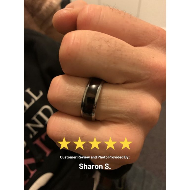 Tungsten Wood Mens Wedding Ring