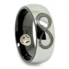 Tungsten 8mm Infinity Mens Promise Ring