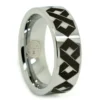 Tungsten Infinity Mens 8mm Promise Ring