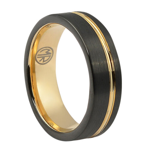 ftrs-106-6-brushed-black-rose-gold-signature-tungsten-mens-ring