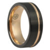 ftrs-106-7-brushed-signature-tungsten-black-rose-gold-ridge-ring