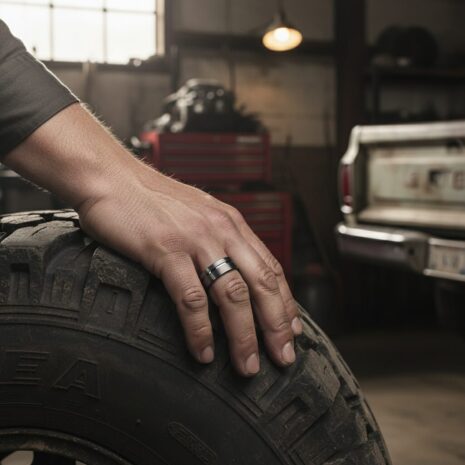 ITR-163-Grooved-Forever-Black-Titanium-Mens-Ring-Mechanic ITR-163-Grooved-Forever-Black-Titanium-Mens-Ring-Mechanic