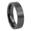 Brushed “Forever Black” Titanium Mens Ring