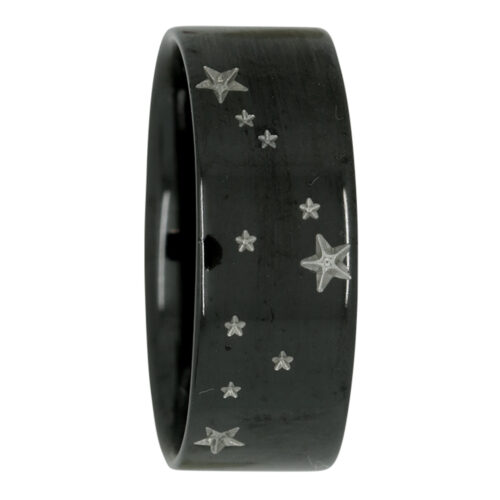 Capricorn Star Constellation Zirconium Mens Ring