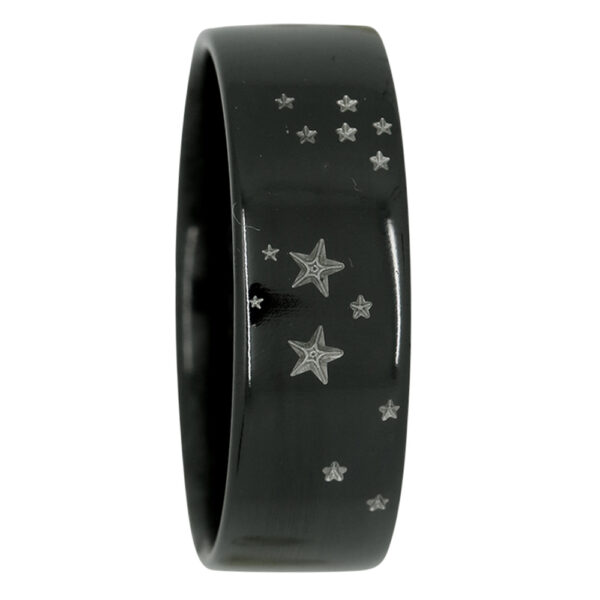 Sagittarius Star Constellation Zirconium Mens Ring