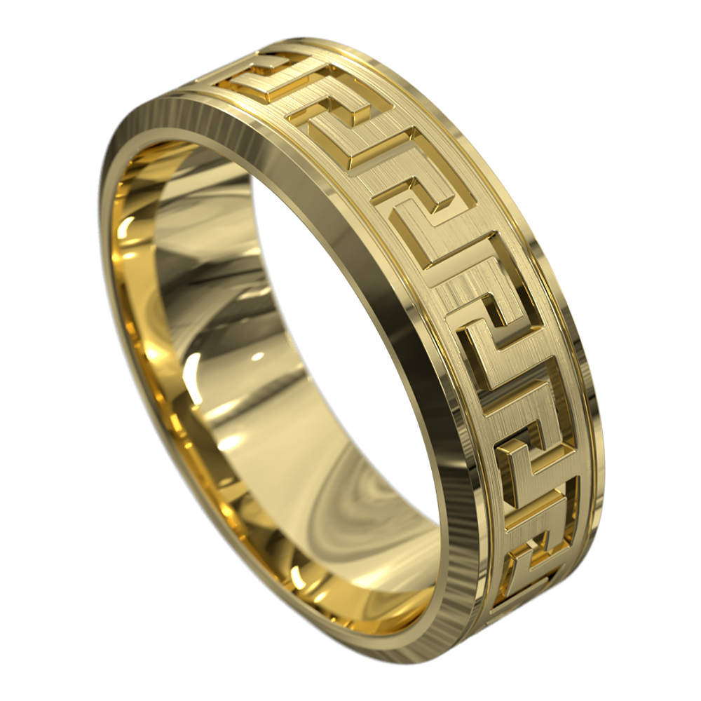 Stunning White  Gold  Mens  Ring 