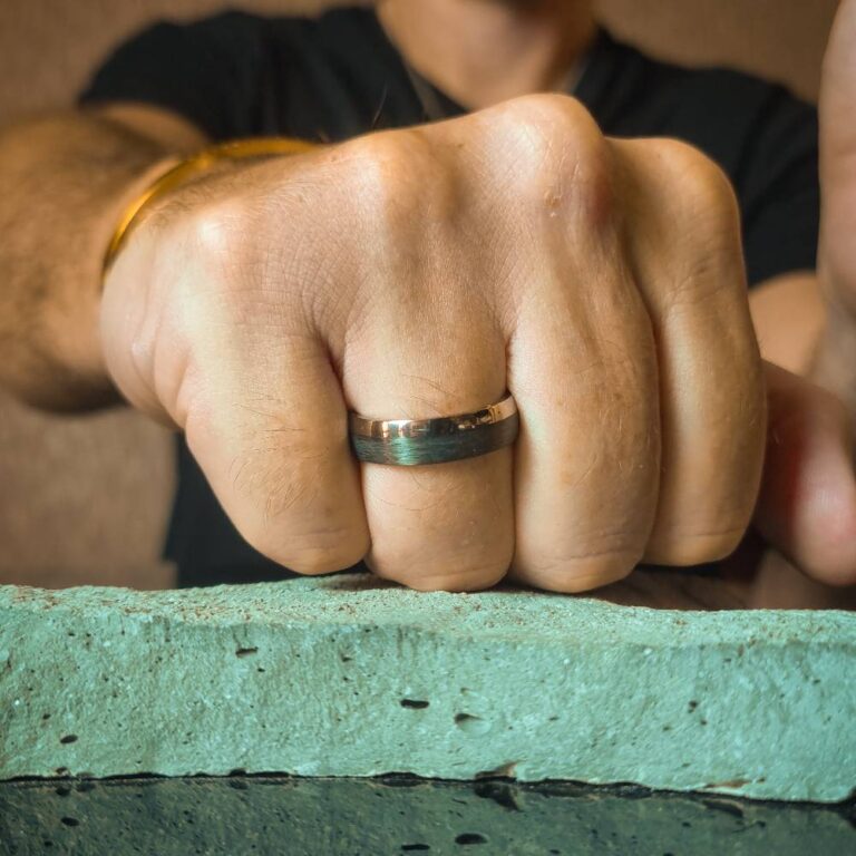 Titanium Gold Ring