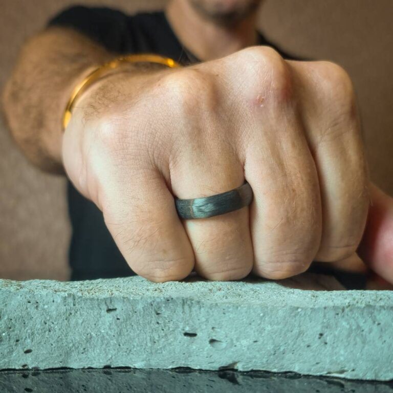 Carbon Titanium Mens Ring