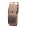 Mens Rose Gold Wedding Rings with Diamond