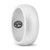 Mens 9mm Silver Silicone Ring