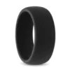 Woodgrain 8.7mm Black Silicone Ring