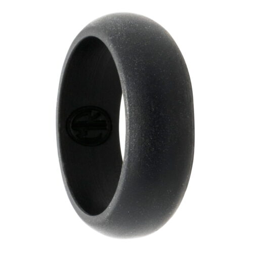 black thin silicone ring