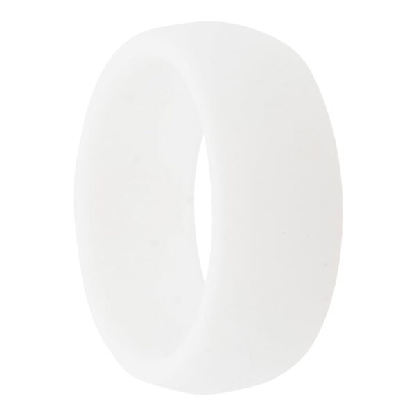 wide white silicone ring