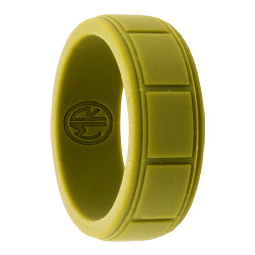 olive mens silicone ring