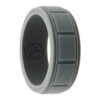 grey mens silicone ring