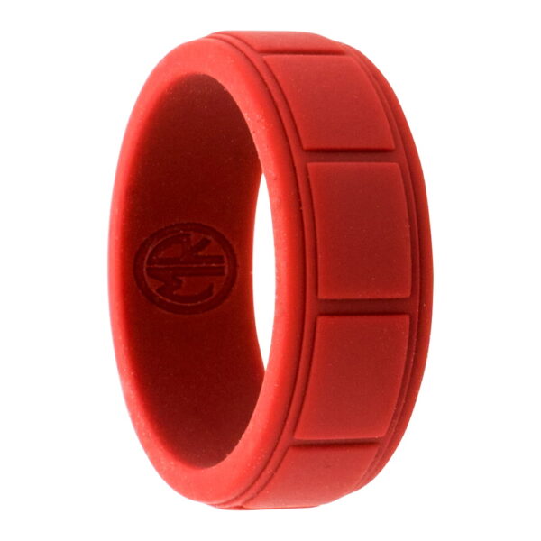 red mens silicone ring