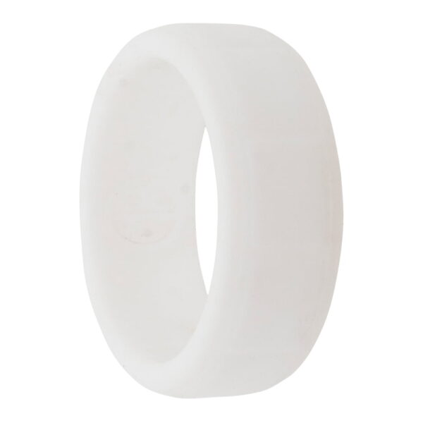 white mens silicone ring