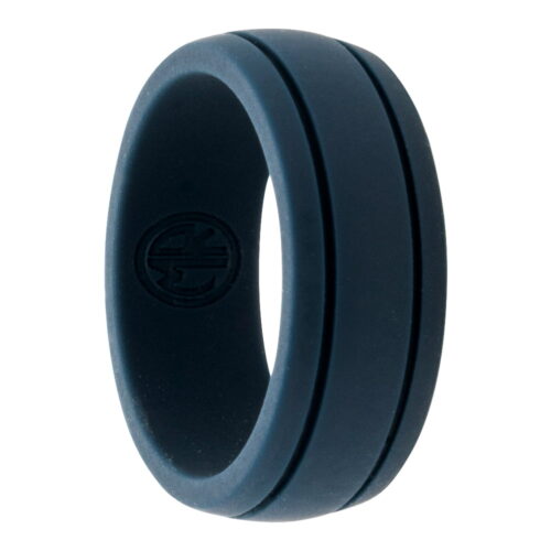 navy mens silicone ring