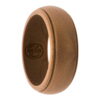 bronze grooved silicone ring