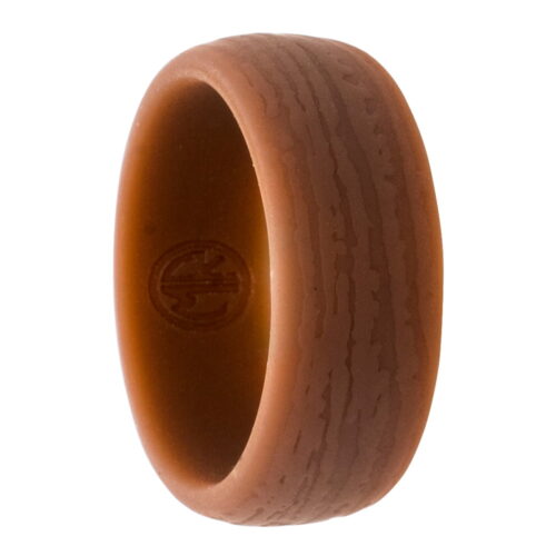 brown wood silicone ring