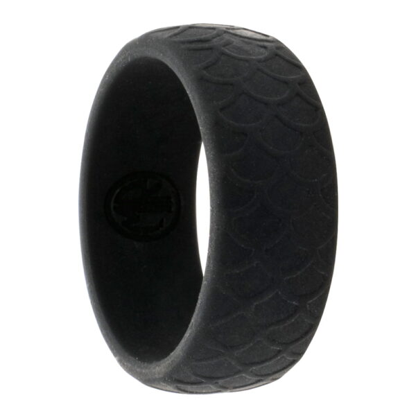 black snake silicone ring