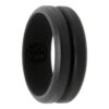 black silicone ring
