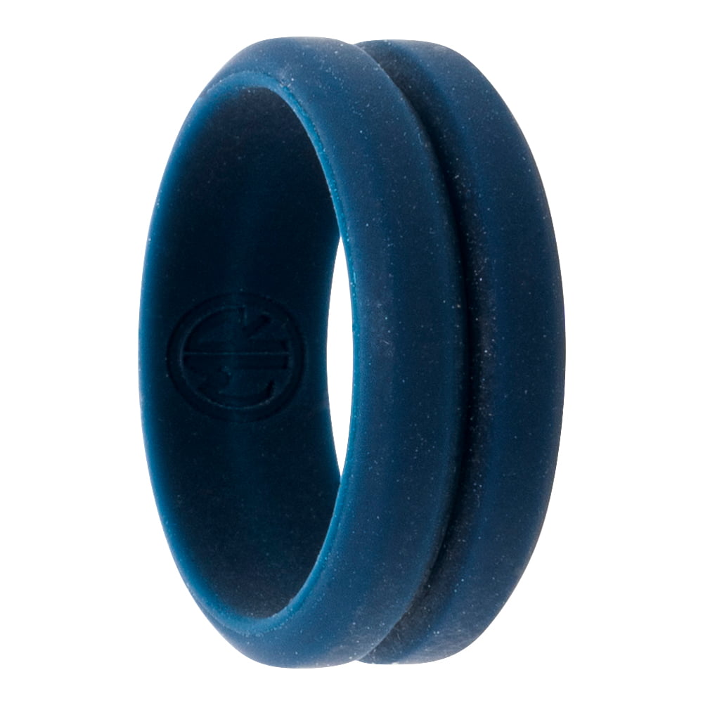 navy silicone ring