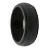 black Celtic silicone ring