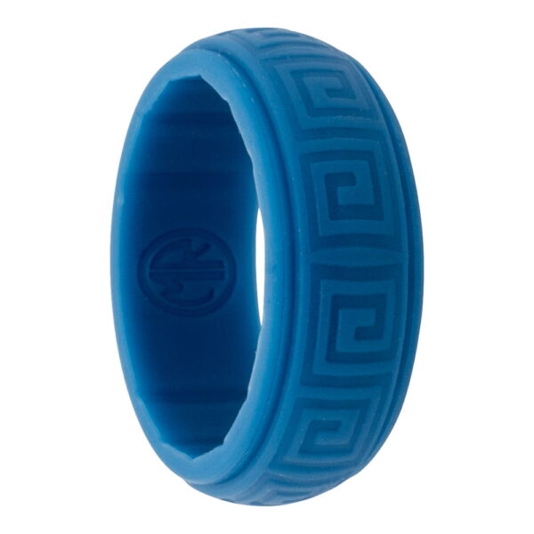 blue Celtic silicone ring