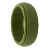 green Celtic silicone ring