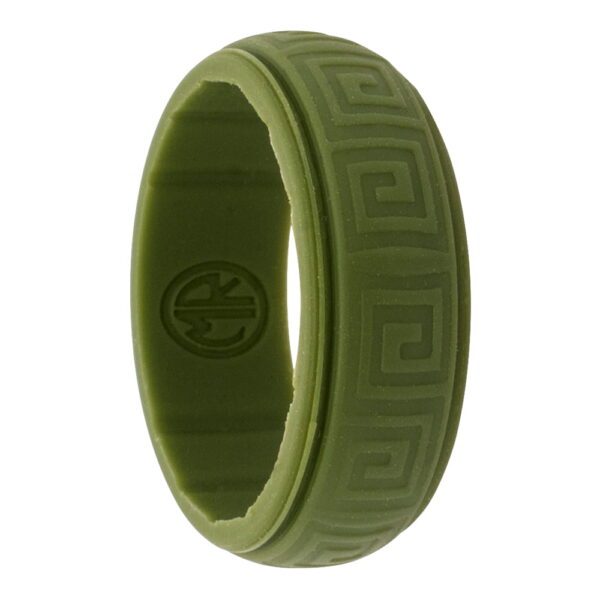 green Celtic silicone ring