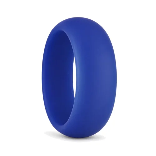 8mm Dome Blue Silicone Ring