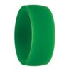 Green silicone wedding bands for men