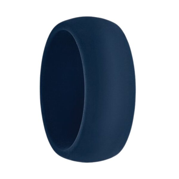 Navy silicone wedding bands for men