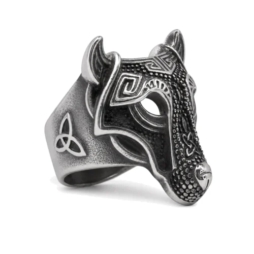 Wolfsbane Wolf Head Signet Ring