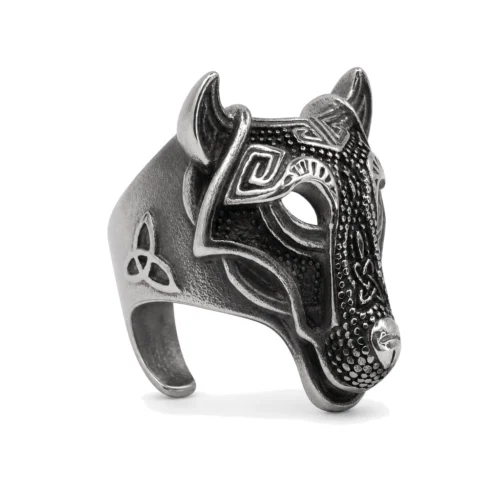 Lionhart Jungle Carved Signet Ring