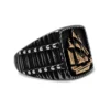 Golden Galleon Signet Ring
