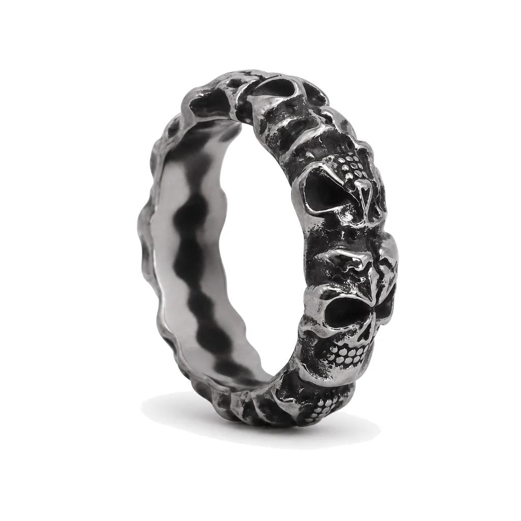 Rabel Rind Rebel Silver Skull Ring