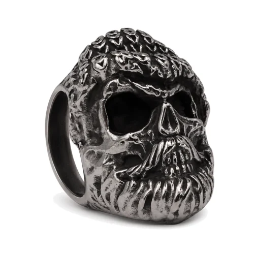 Buccaneer Pirate Skull Men's Signet Ring