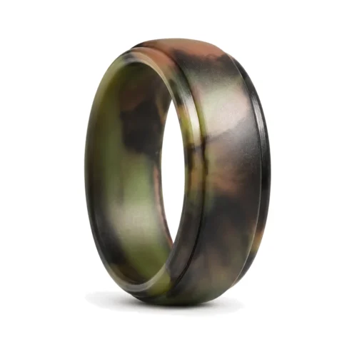 Camo Silicone Ring with Step Edge 8mm