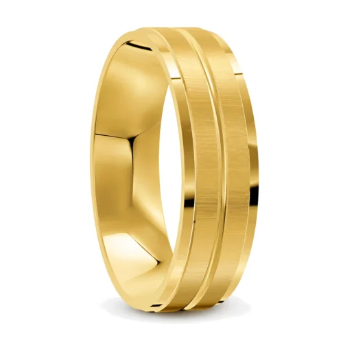 Sophisticated Union Yellow Gold Men's Wedding Ring