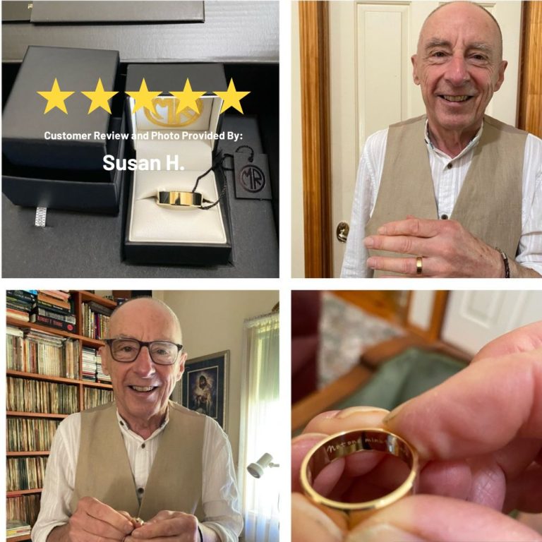 mens gold wedding ring