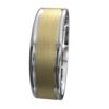 Yellow and White Gold Mens Wedding Ring