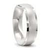 Distinctive White Gold Men's Wedding Ring