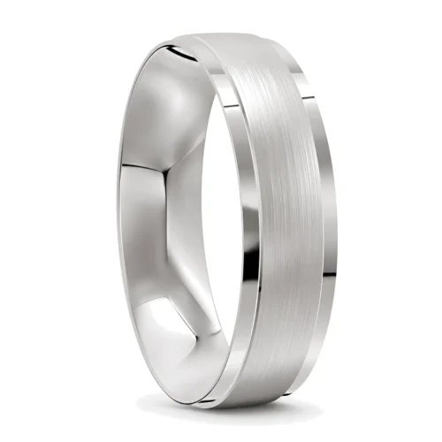 Distinctive Platinum Men's Wedding Ring